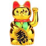 Afortunado chino Riqueza Oro Maneki Neko de agitar lindo gato eléctrico del arte del arte del gato Bienvenido Inicio Tienda decoración del hotel