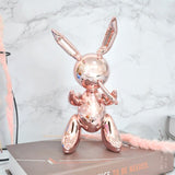Jeff Koons Globo Conejo Hogar Sala de estar Gabinete de vino Porche Decoración Obra de arte Escultura Joyería Regalo de empresa M2256