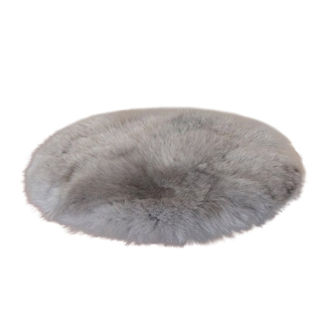 Alrededor de 30 cm Alfombra de piel sintética ecológica Suave Dormitorio familiar Estera cálida Sofá Silla Silla de escritorio Alfombra redonda / corazón Para decoración del hogar