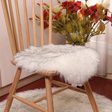 Alrededor de 30 cm Alfombra de piel sintética ecológica Suave Dormitorio familiar Estera cálida Sofá Silla Silla de escritorio Alfombra redonda / corazón Para decoración del hogar