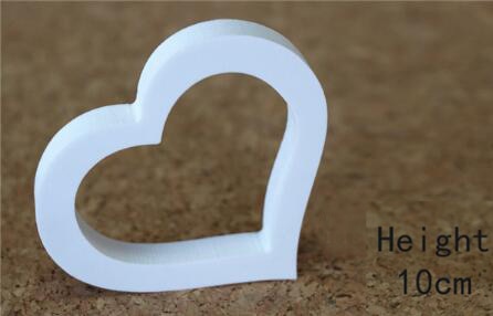 Creativo de pie de madera de madera 10 cm letras blancas alfabeto palabra para fiesta de cumpleaños decoración de la boda en casa regalos
