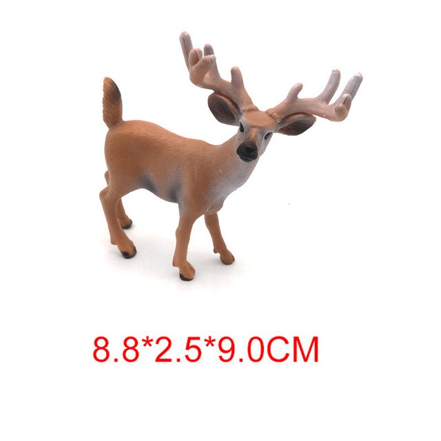 PVC salvaje de cola blanca reno Crafts Moda Simulación de la decoración del hogar partido lindo 1pc CALIENTE estático decoración ciervos figura