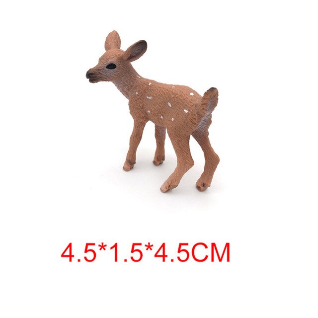 PVC salvaje de cola blanca reno Crafts Moda Simulación de la decoración del hogar partido lindo 1pc CALIENTE estático decoración ciervos figura