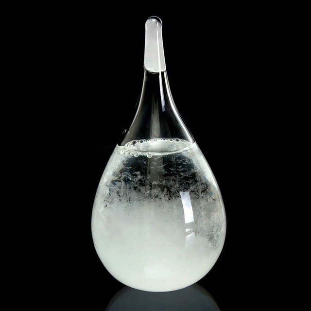Venta caliente Transparente Gota de agua Pronóstico de tormenta Pronóstico Predictor Monitor Gota Cristal de tormenta Decoración del hogar 4 Tamaño Envío de EE. UU.