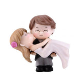 Dulce pareja novia novio modelo miniatura estatuilla paisaje boda estatuilla adorno de escritorio decoración del hogar regalo de boda novia / groo