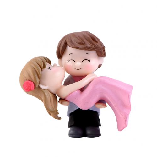 Dulce pareja novia novio modelo miniatura estatuilla paisaje boda estatuilla adorno de escritorio decoración del hogar regalo de boda novia / groo