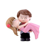 Dulce pareja novia novio modelo miniatura estatuilla paisaje boda estatuilla adorno de escritorio decoración del hogar regalo de boda novia / groo