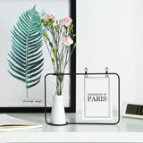 Clip Holder posición creadora Hierro Línea Tiesto Planta florero postal Decoración NUEVO